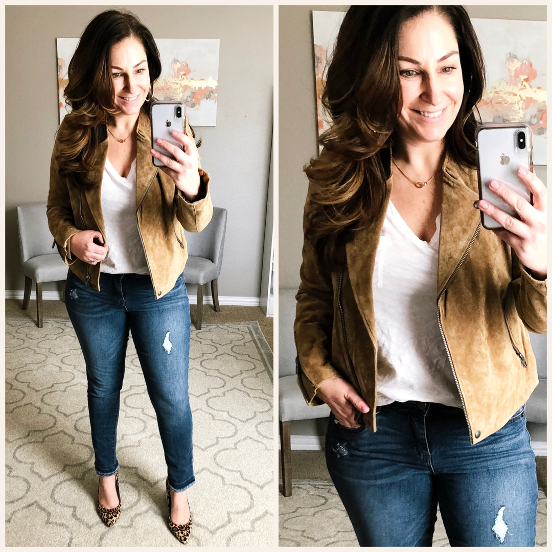 Fashion Look Featuring Blank NYC Jackets and Madewell T-shirts
