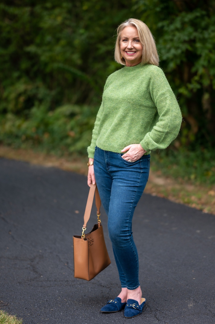 Fashion Look Featuring Banana Republic Sweaters and Talbots Petite