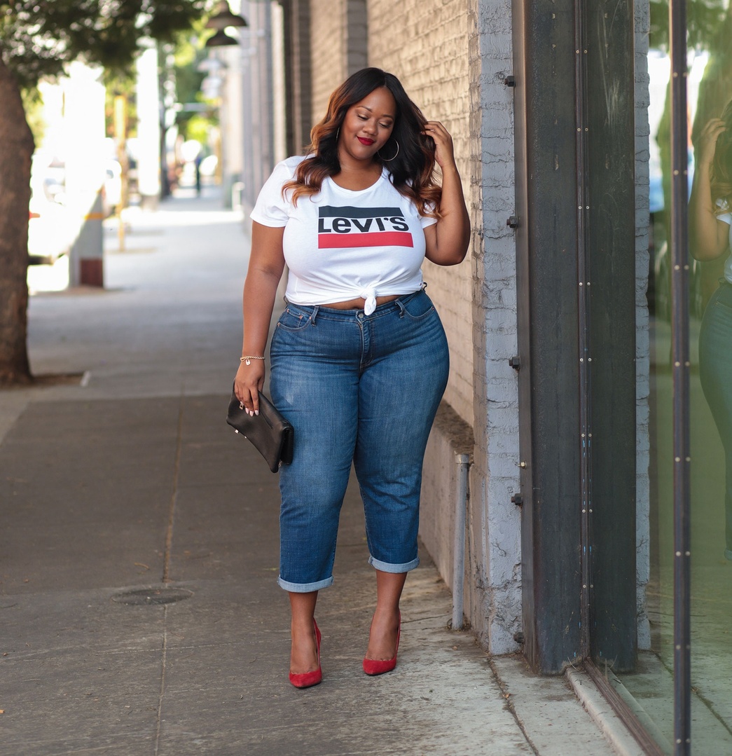 Fashion Look Featuring Levi's Plus Size Tops and Levi's Plus Size Tops by  trendycurvy - ShopStyle