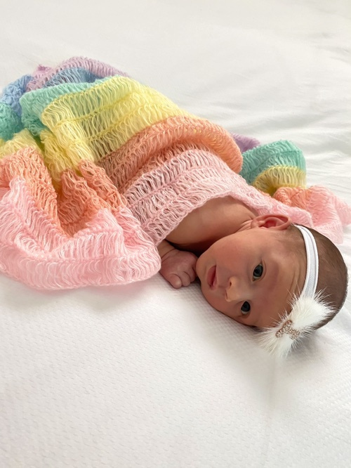 rainbow baby wrap