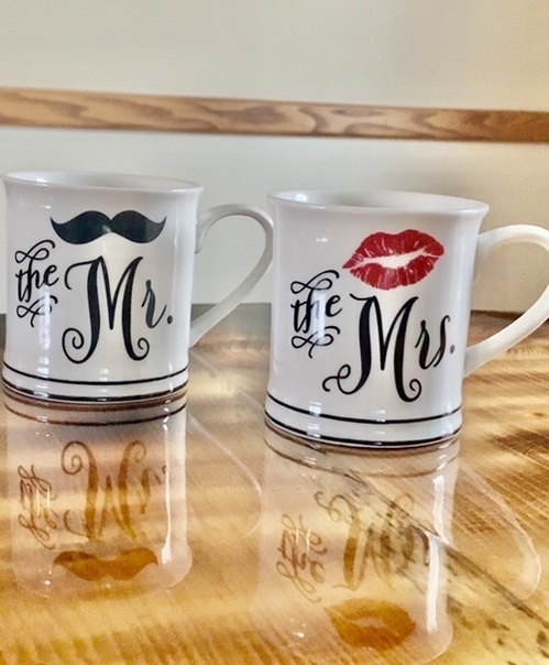 Look by Briannamd44 featuring Abbott Collection Large The Mrs Mug with Red Lips
