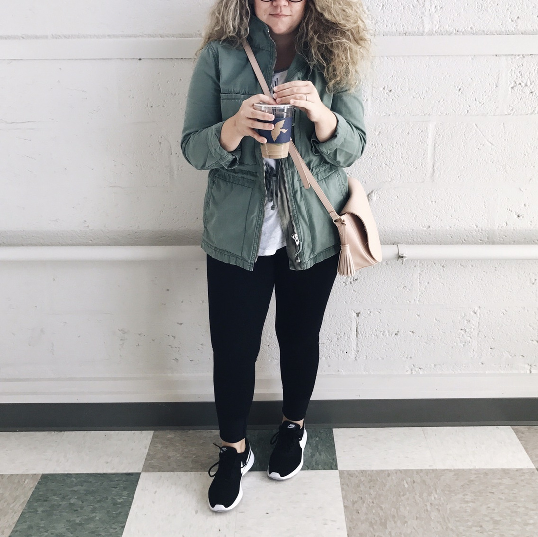 Fashion Look Featuring Madewell Casual Jackets and Zella Leggings by ...