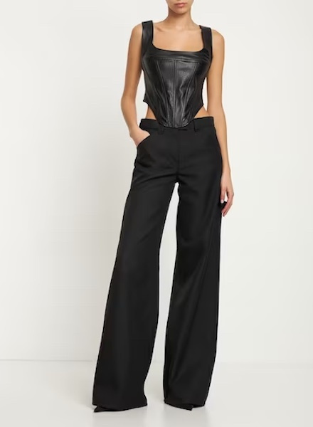 Campbell Vegan Leather Corset Top