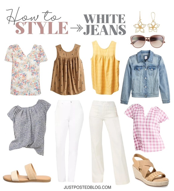 s are so cute and pair perfectly with them!! Do you own white jeans? If not what are you waiting for? #ShopStyle #MyShopStyle