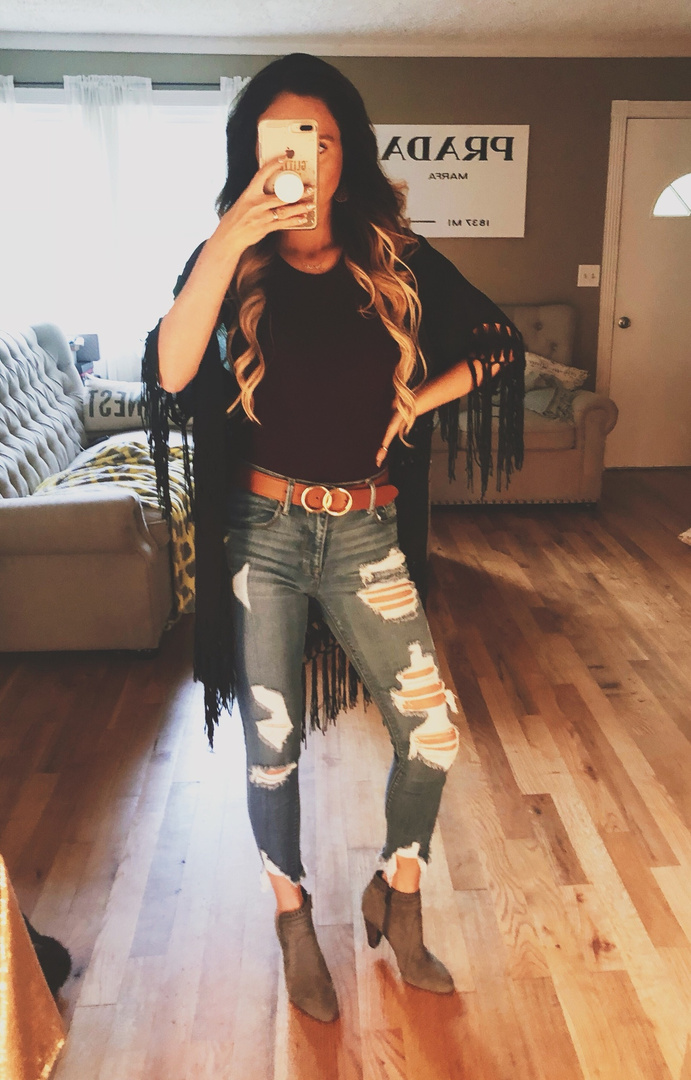 mid rise medium wash ripped ankle leggings