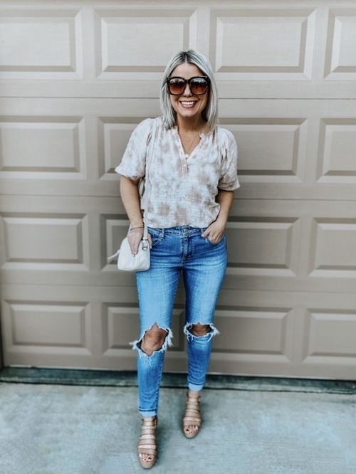 Fashion Look Featuring Universal Thread Shortsleeve Tops and Levi's ...