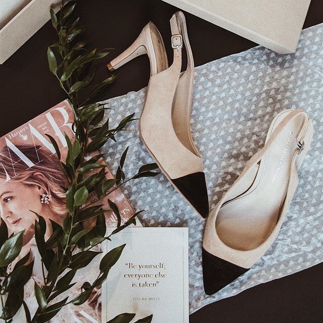 Tha classic cap toe pump that can’t miss your wardrobe this upcoming spring. 😍 @shoesofprey #captoeshoes #fashion #fashionblog #eyecandy #kittenheels #slingback #newshoes #springfashion #spring2018 #stylish #classy #wardrobeessentials