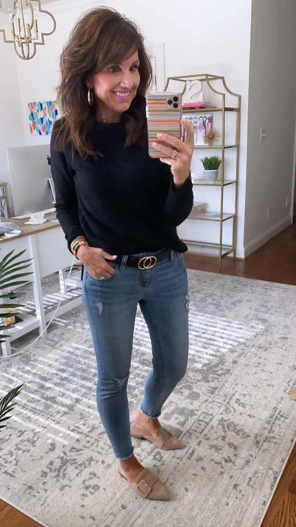 Fashion Look Featuring Halogen Mules & Clogs and Madewell Earrings by ...
