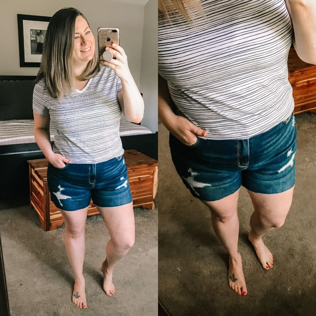 old navy distressed shorts