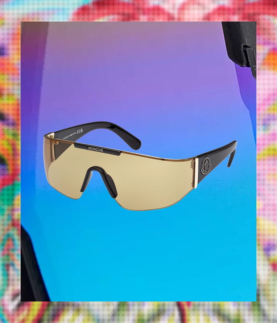NEIMAN MARCUS+ Moncler Lunettes Men's Ombrate Rimless Shield Sunglasses
