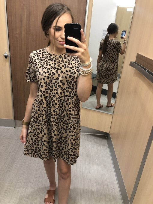 eliza leopard wrap dress