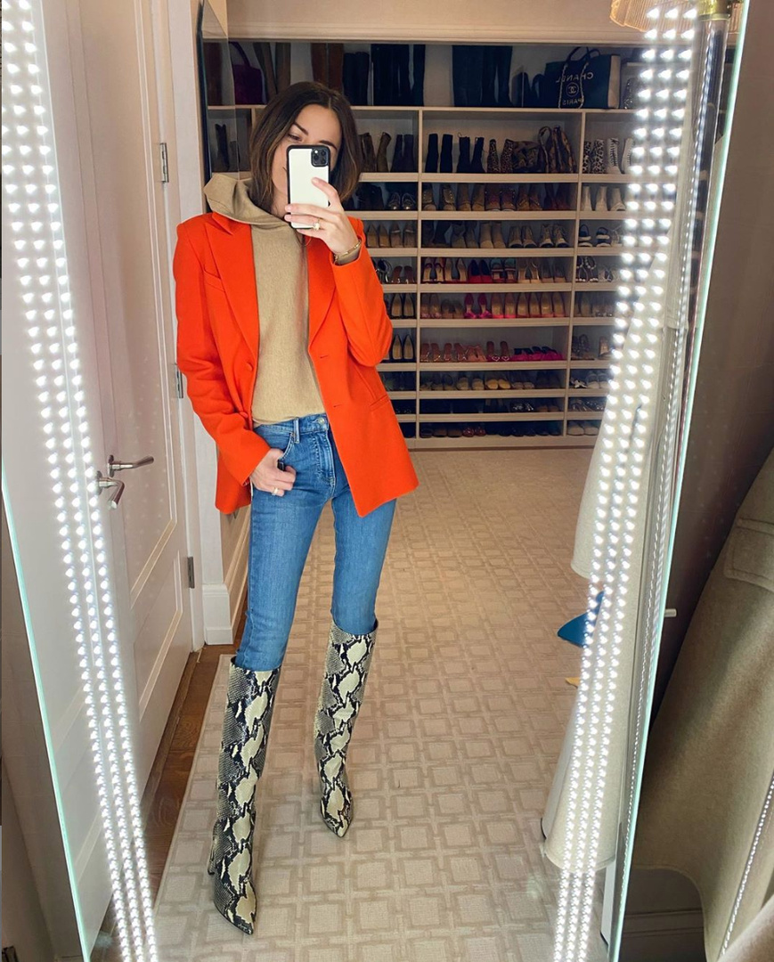 something navy snakeskin boots