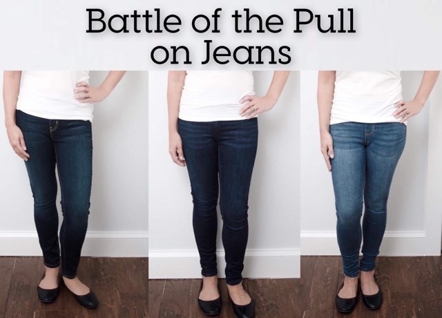 totally shaping pull on jeans
