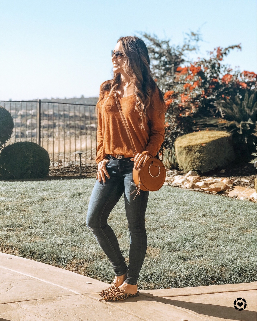 Fashion Look Featuring Express Mules & Clogs and Time and Tru Skinny