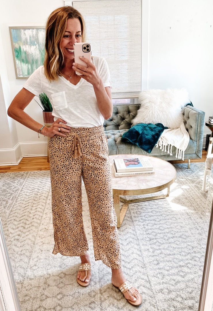Fashion Look Featuring Tory Burch Sandals and Madewell T-shirts by  themotherchic - ShopStyle