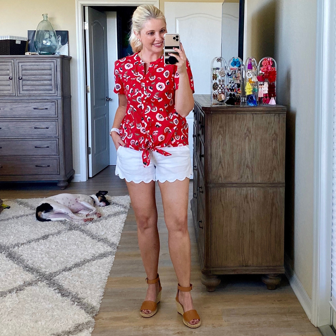 Fashion Look Featuring J.Crew Plus Size Tops and J.Crew Chino Shorts by ...