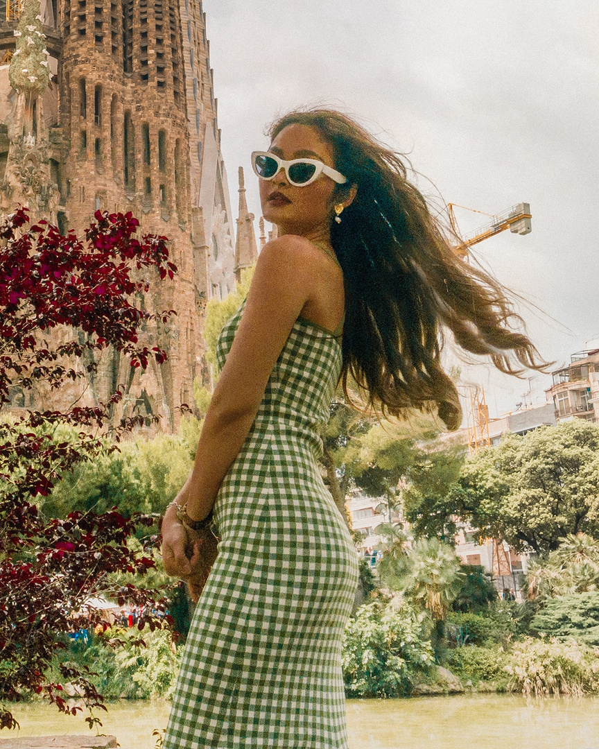 cynthia rowley pink gingham dress