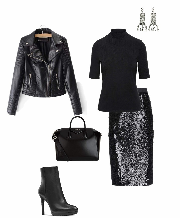 Fashion Look Featuring Shein Leather & Faux Leather Jackets and Nine ...