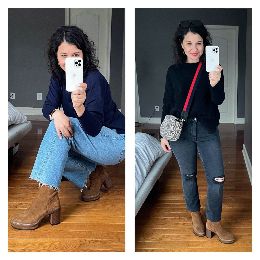 Fashion Look Featuring Steve Platform Boots and Levi's Cropped Jeans by themomedit - ShopStyle