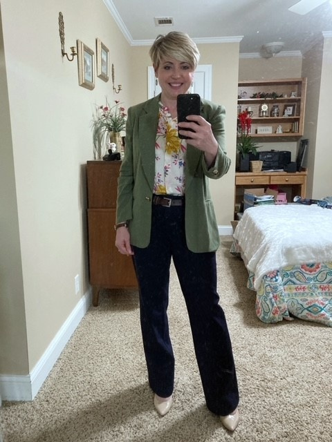 Look by Savvy Southern Chic featuring Alfani Women's Step 'N Flex Jeules Pumps, Created for Macy's Women's Shoes