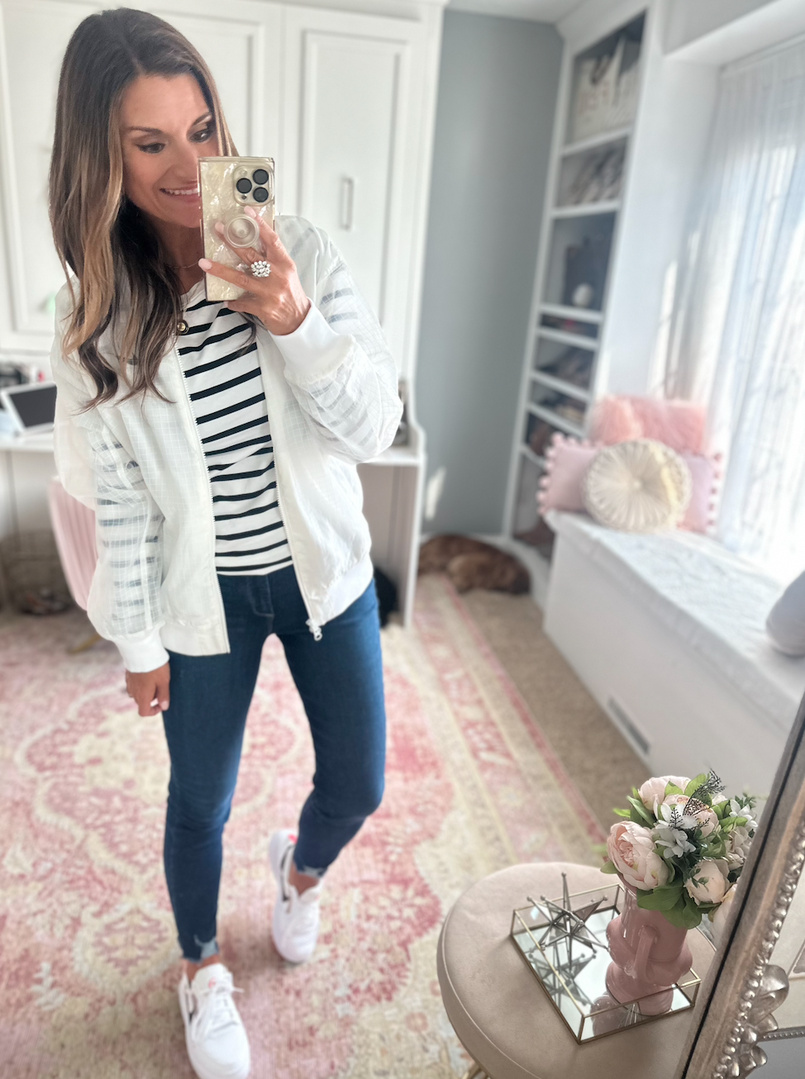 Fashion Look Featuring Nike Bomber Jackets and Amazon Essentials