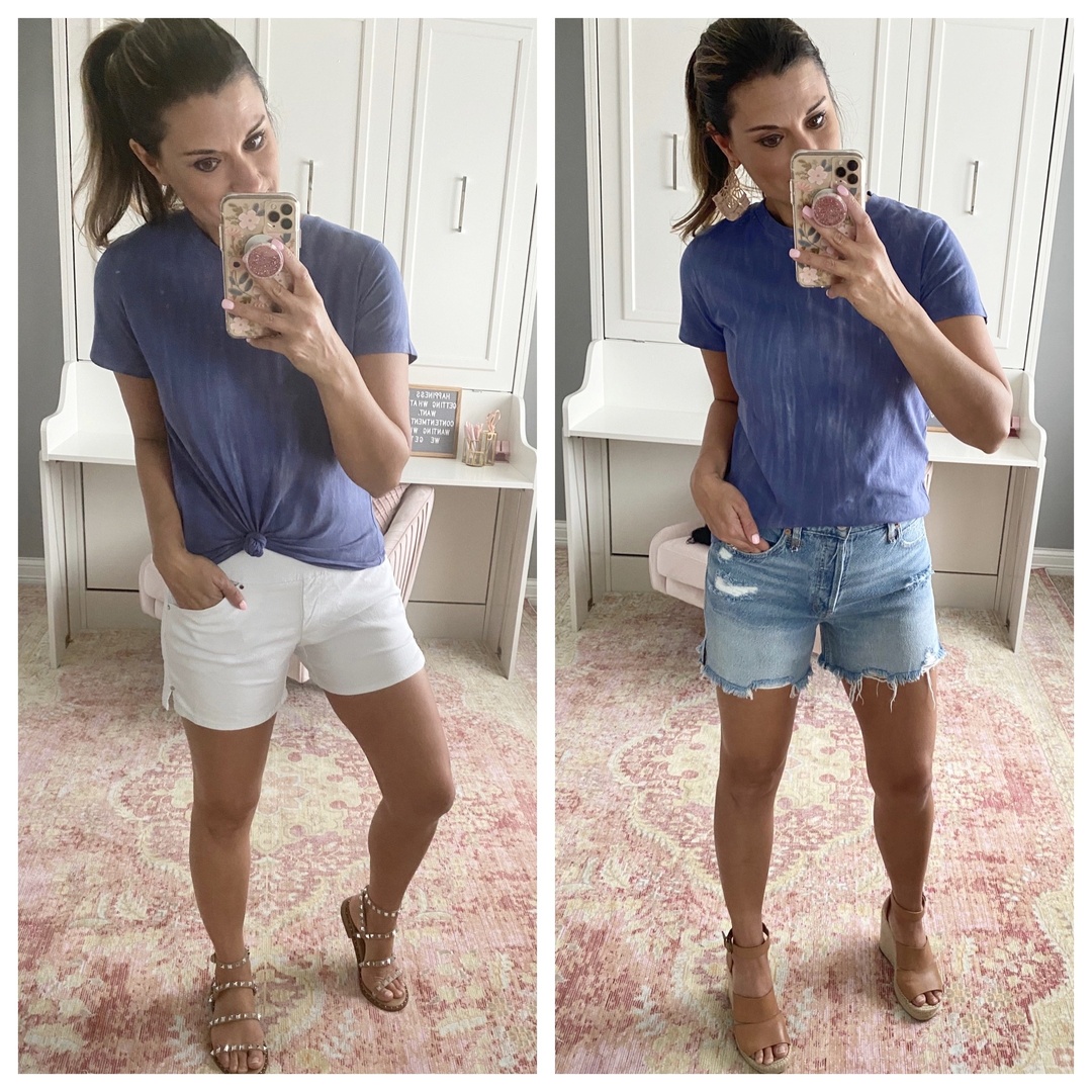 Fashion Look Featuring Jag Jeans Denim Shorts and Jag Jeans Shorts by ...
