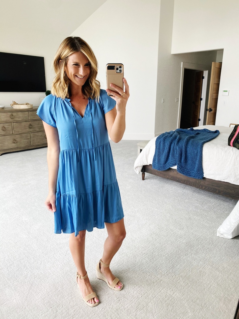 Fashion Look Featuring LOFT Dresses and Vince Camuto Sandals by ...