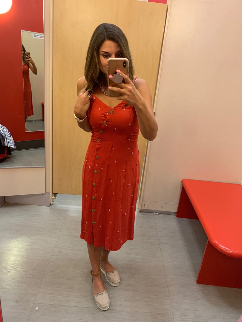 universal thread red dress