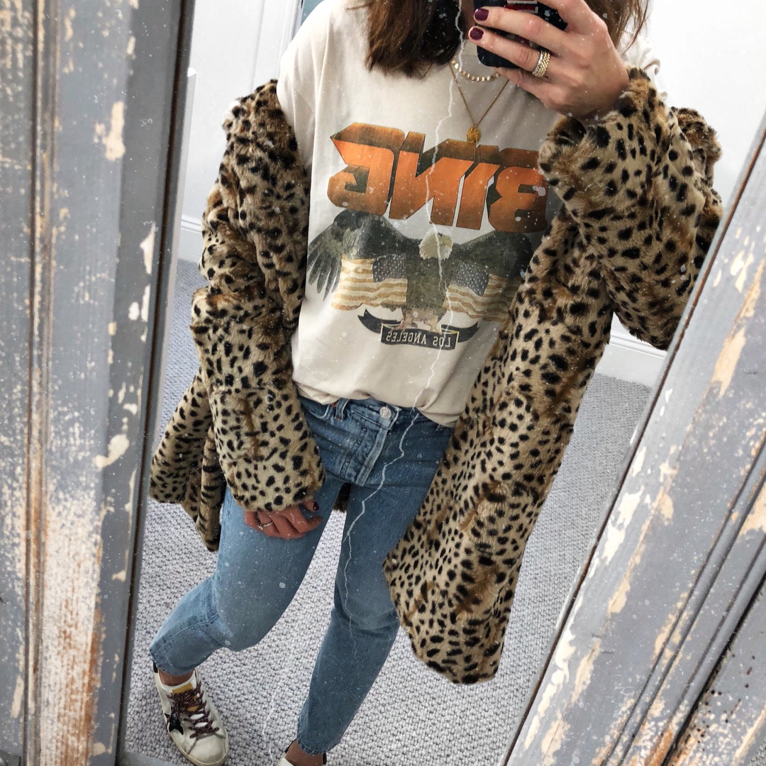 Wednesday Vibes #aninebing #agolde #shopbop #leopard #denim