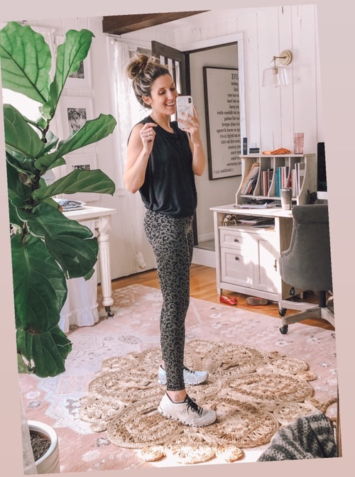 athleta leopard leggings