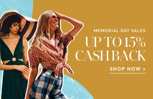 GET UP TO 15% CASH BACK