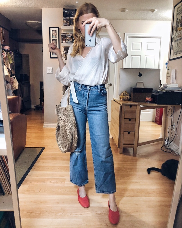 Fashion Look Featuring Levi's Straight-Leg Jeans and Levi's Distressed  Jeans by sarawatsonim - ShopStyle