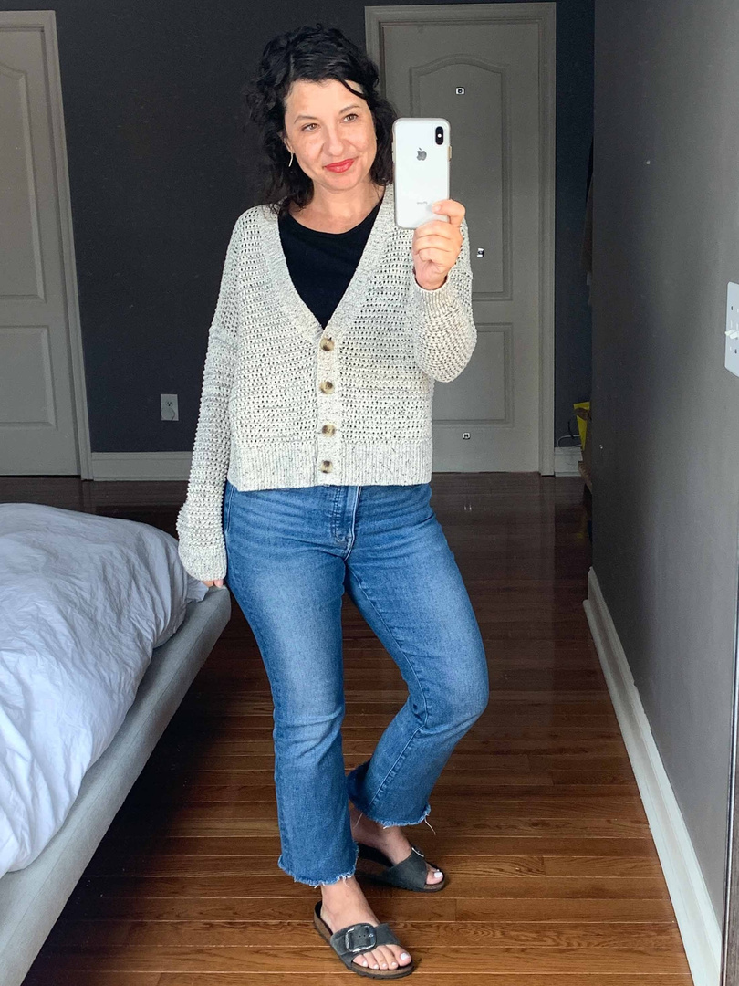 madewell marled cardigan