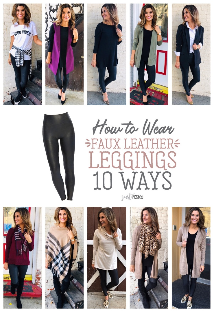 Faux Leather Leggings by Spanx