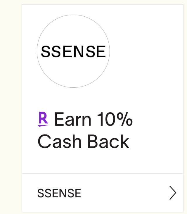 SSENSE 10% CashBack