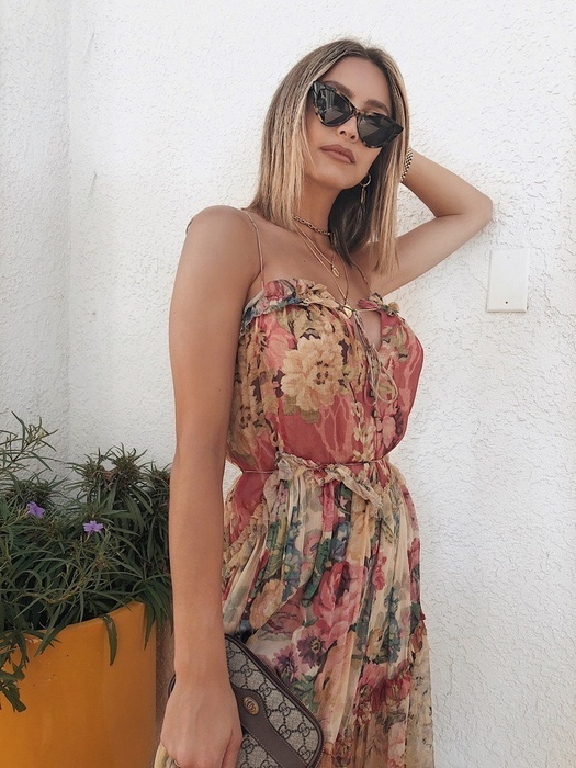Fashion Look Featuring Zimmermann Cocktail Dresses and Pared Eyewear ...