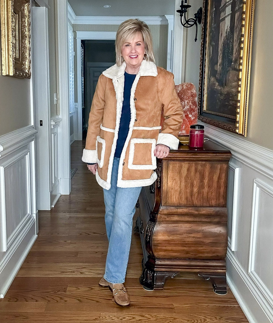 Fashion Look Featuring Sonoma Goods For Life Fur Shearling Coats