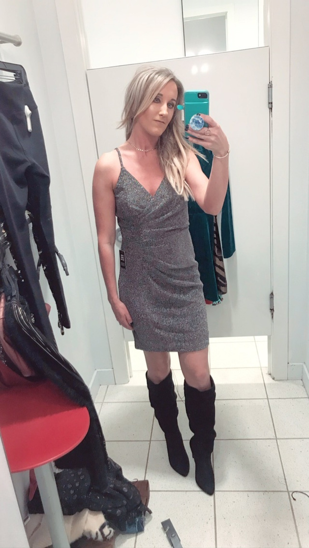 express patterned sequin mini dress