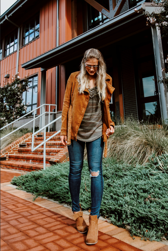 everyday belted moto jacket