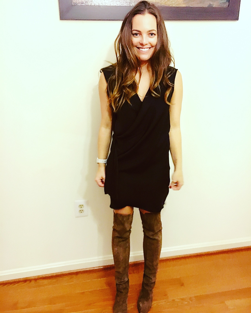 Fashion Look Featuring AllSaints Day Dresses and Aldo Boots by scrubstosequinsblog ShopStyle