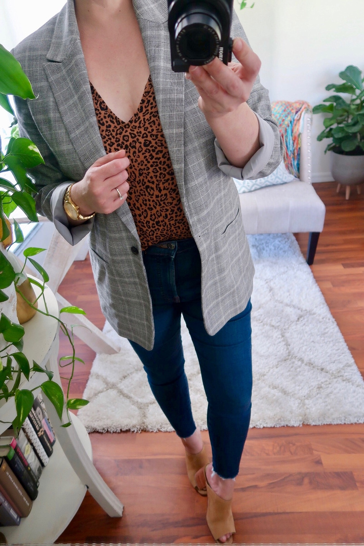 topshop plaid blazers