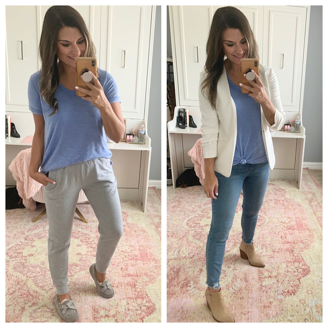 Fashion Look Featuring Aqua Blazers and Vince Camuto Ankle Boots by ...