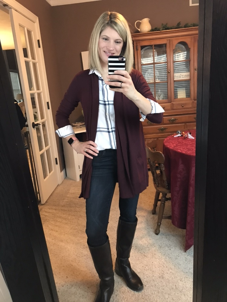 gibson cozy ribbed cardigan