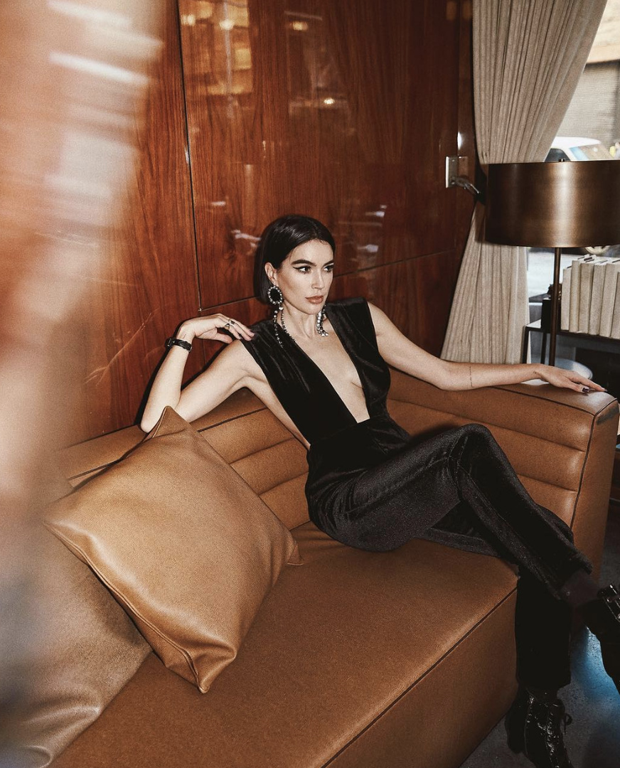 gloria deep v jumpsuit