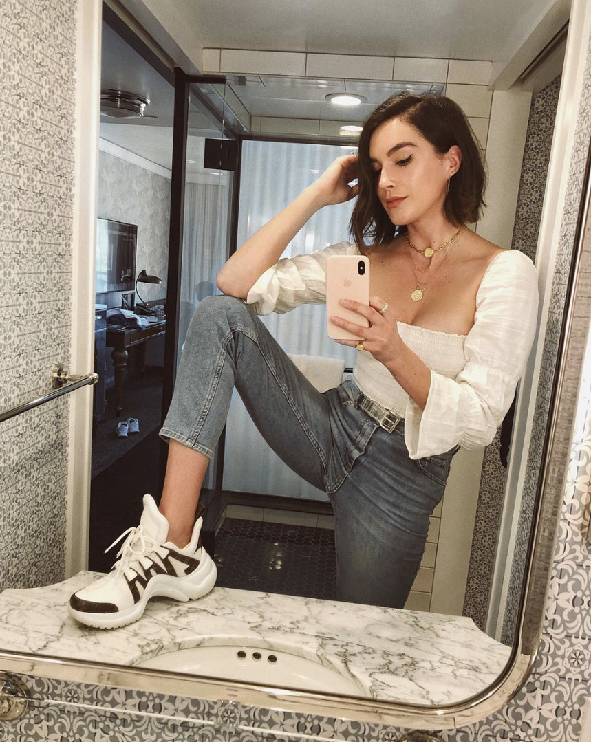 #wknd #WeekendLook #SummerStyle #ShopStyle #shopthelook #BeachVacation #MyShopStyle #OOTD #SpringStyle #asos #reformation #whiteblouse #smocked #denim #highwaisted