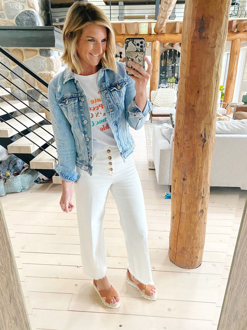 Fashion Look Featuring Old Navy Denim Jackets and 1901 T-shirts by ...