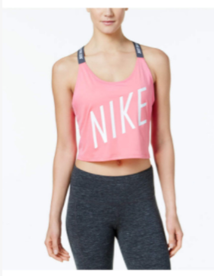 nike dry cropped training tank top