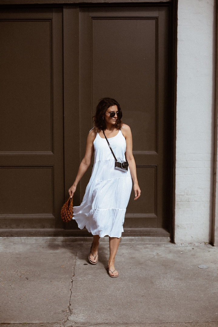 Fashion Look Featuring Cost Plus World Market Tote Bags and Gap Dresses