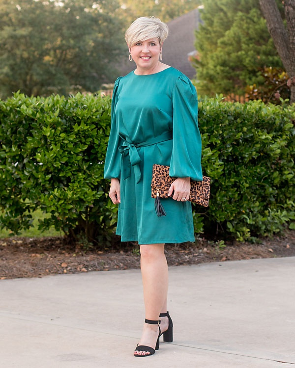 Look by Savvy Southern Chic featuring The Drop Women's @shopdandy Belted Silky Stretch Dress