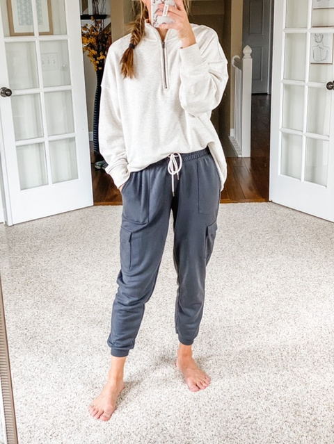 aerie quarter zip sweatshirt